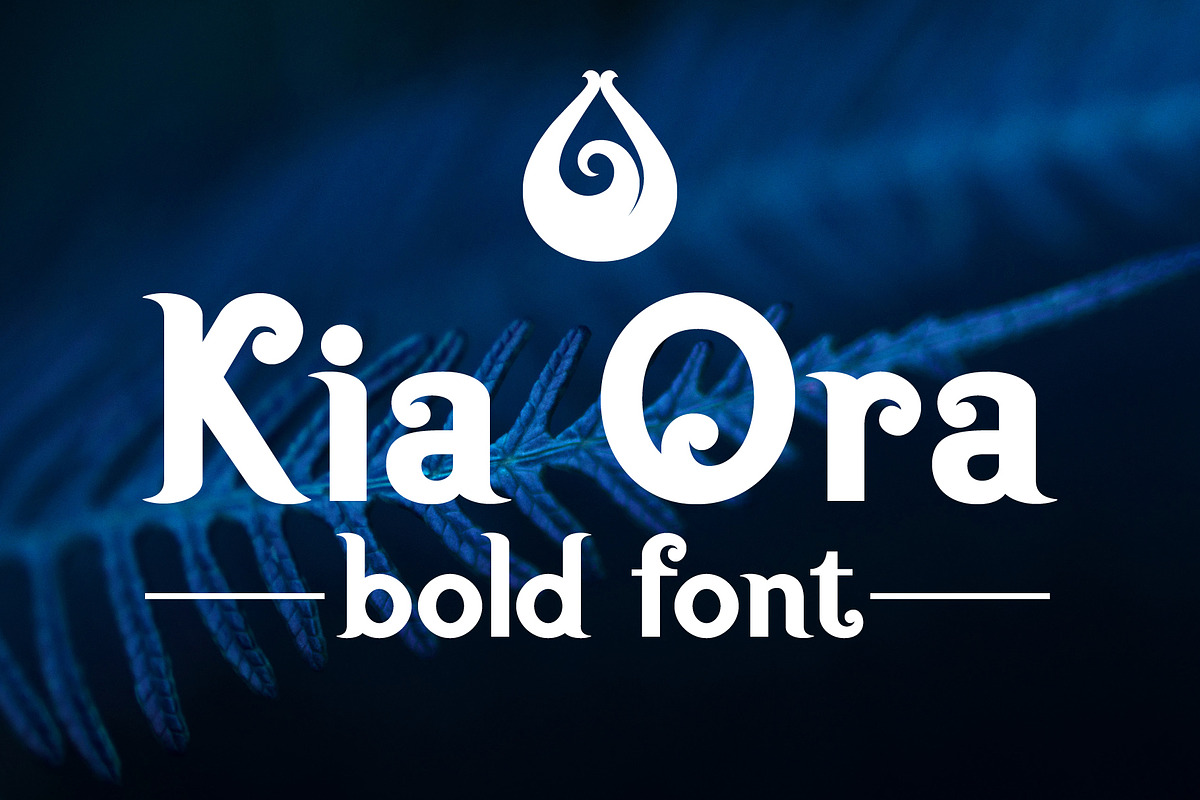 Kia Ora Font - Bold, a Serif Font by Something & Nothing (Photo 1 of 4)