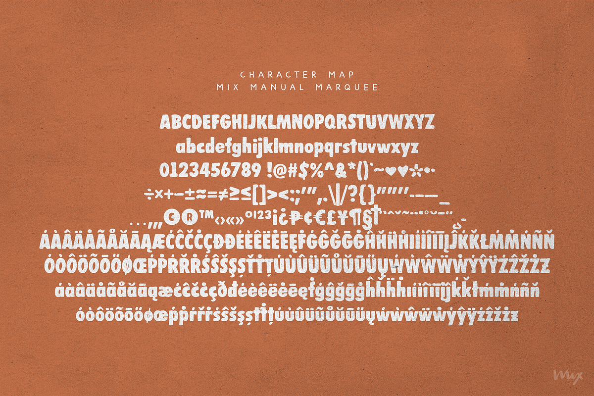 Manual Marquee — A Handpainted Sans, a Sans Serif Font by Mix Fonts (Photo 2 of 5)