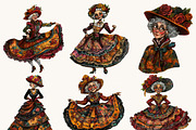 Old Victorian Ladies Clipart Bundle, a Person Illustration by Design Scotch (Thumbnail 2 of 8)