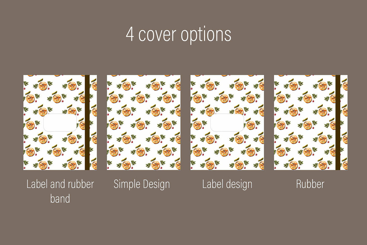 10 Food GoodNotes covers for planner, a Templates & Theme by Illustrator Space (Photo 3 of 9)
