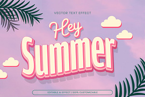 Summer Text Effect, a Layer Style Add-On by wavebreak