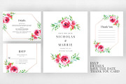 Watercolor Floral Wedding Suite, an Invitation Template by Azka Creative (Thumbnail 3 of 5)