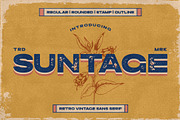 Suntage - Retro Display Sans, a Sans Serif Font by Almarkhatype (Thumbnail 1 of 14)