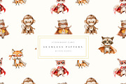 Watercolor Superhero Clipart Set, an Animal Illustration by Pati Paints (Thumbnail 7 of 9)