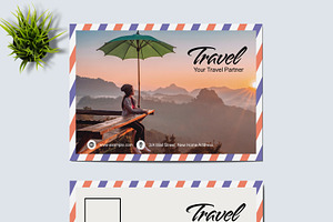 Travel Themed Postcard Layouts