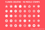 Flower Creator Procreate Brush Set, a Brush Add-On by AngelfishCreative (Thumbnail 4 of 9)
