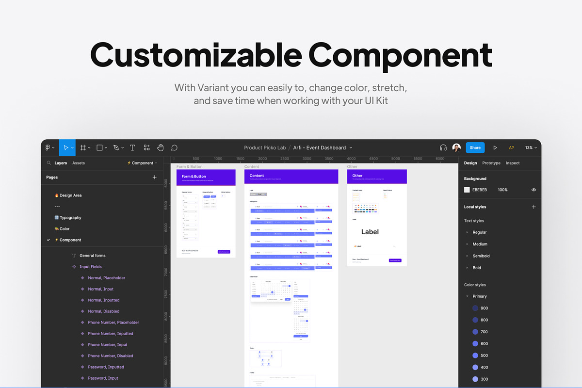 Duar - Event Dashboard UI Kit, an UI Kit Template by CreativeUI (Photo 6 of 6)
