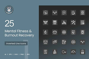 Mental Fitness & Burnout Recovery, an Outline Icon by IconBunny