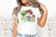 Spring farm sublimation clipart, an Illustration by RobertsArt (Thumbnail 4 of 7)