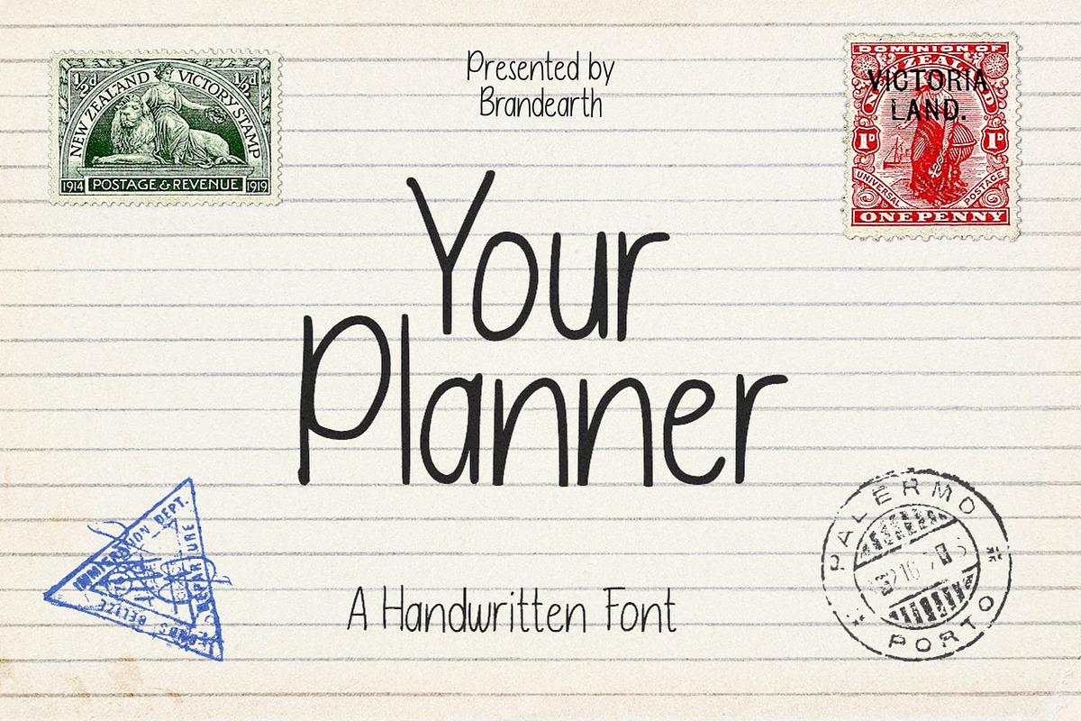 Your Planner - A Handwritten Font, a Handwritten Font by Brand Earth (Photo 1 of 12)