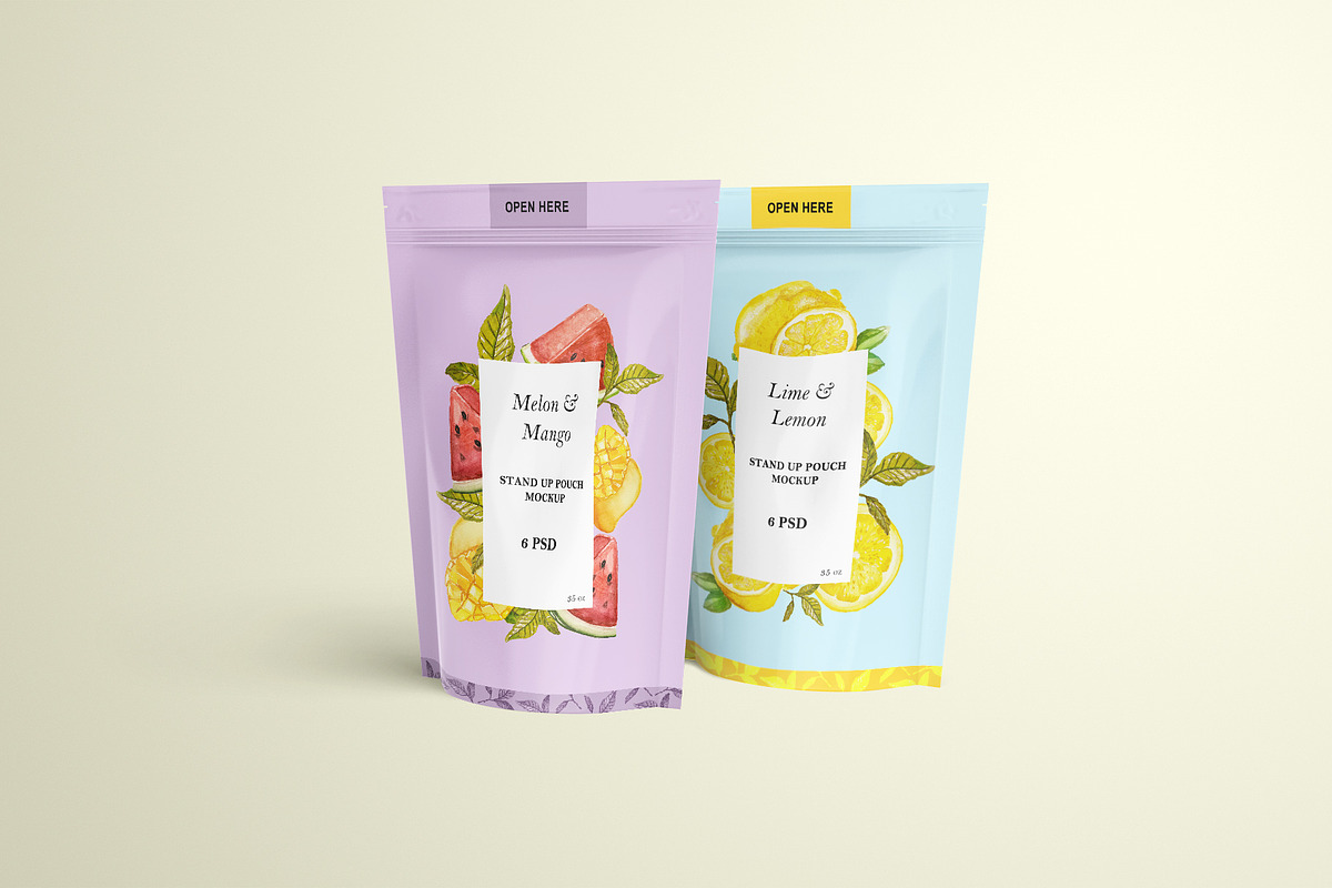Tall Stand Up Zip Lock Pouch Mockup, a Packaging Mockup by Sheikhadesign (Photo 10 of 11)