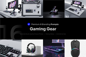 Gaming Gear AI Prompt, a Technology Photo by cidcud_graphic