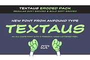 Textaus - Eroded Pack, a Handwritten Font by Anfound Type (Thumbnail 1 of 9)