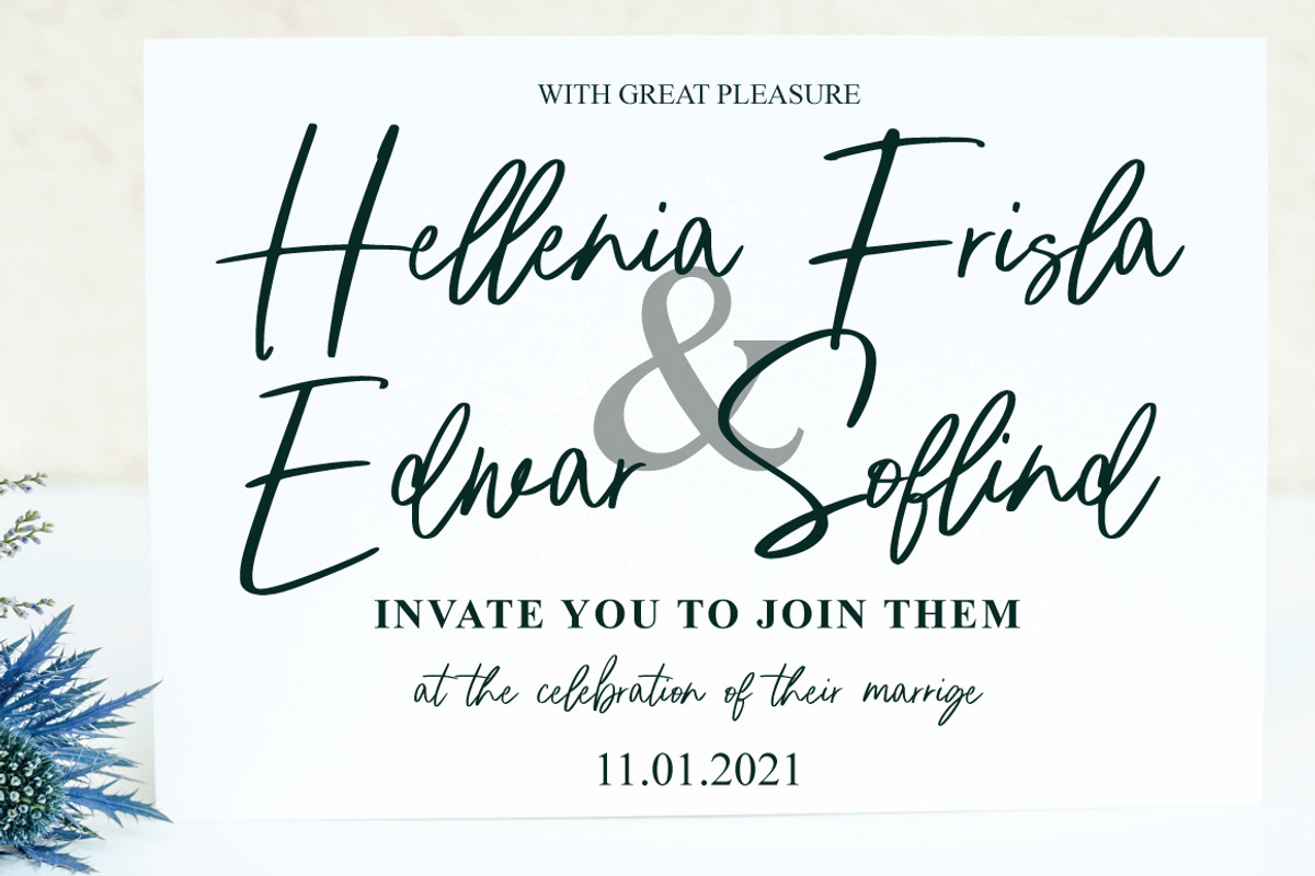 Hayira  - Casual Handwritten, a Handwritten Font by tebaltipislab (Photo 2 of 10)