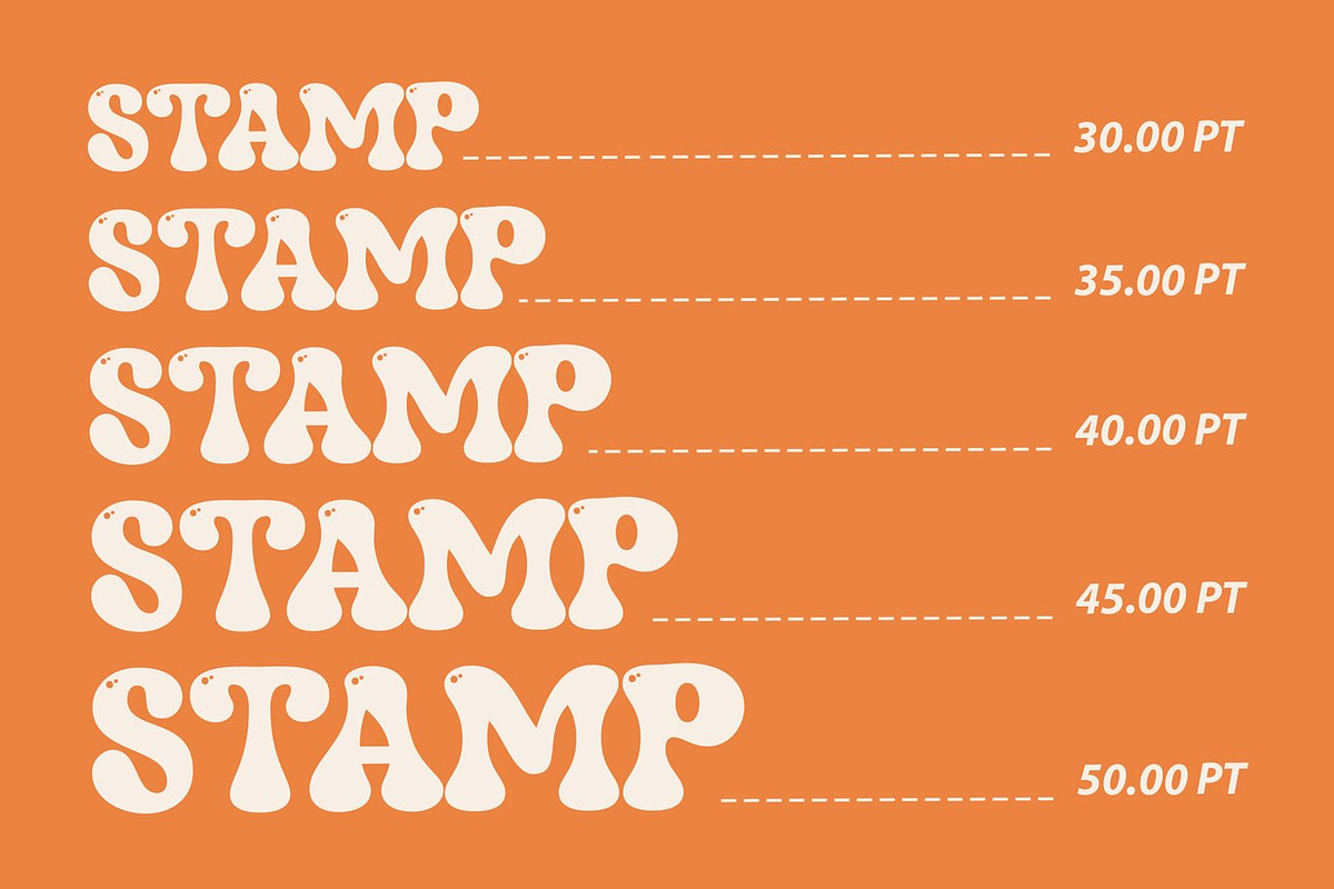 Monday Fun Retro Font, a Sans Serif Font by Luna Shop (Photo 9 of 12)