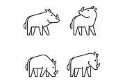 Warthog Logo, a Graphic by NataliiaVolyk (Thumbnail 3 of 6)