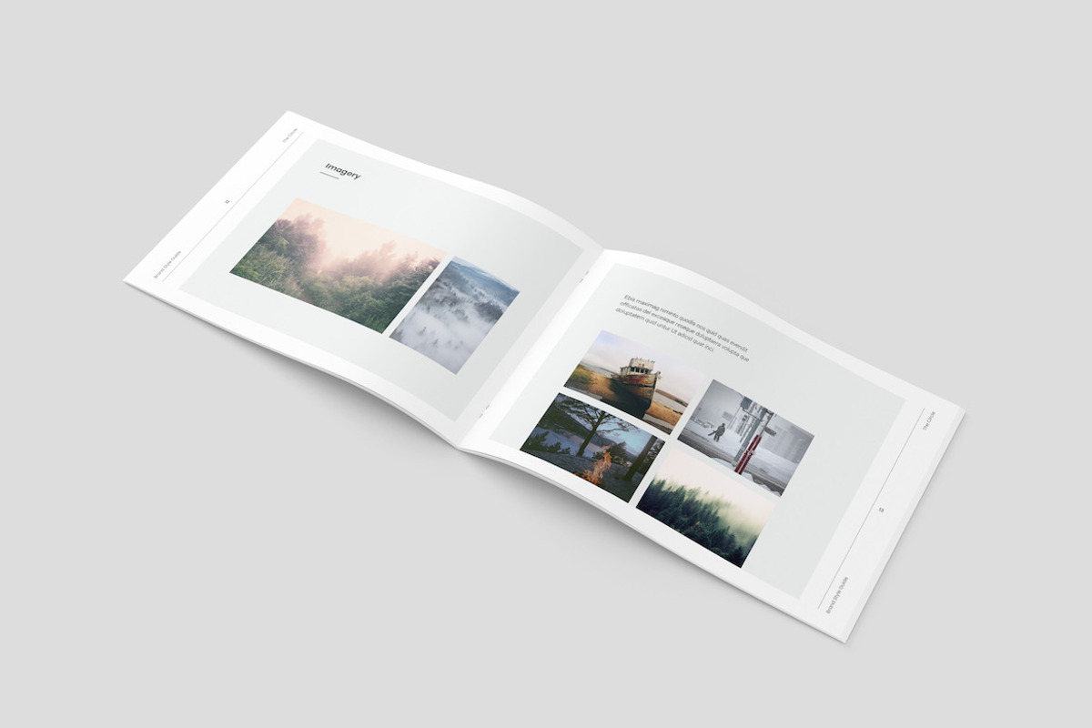 A5 Minimal Brand Style Guide, a Brochure Template by Meenom Templates (Photo 9 of 9)