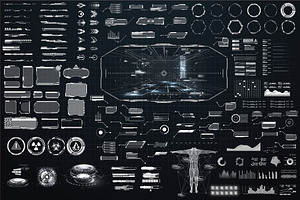 Sci-fi Futuristic Element HUD Design