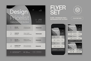 Design Price List Flyer, a Flyer Template by graphicook