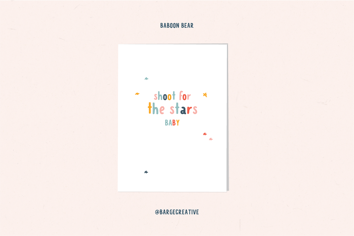 Baboon Bear | a handwritten font, a Serif Font by bargecreative (Photo 4 of 5)