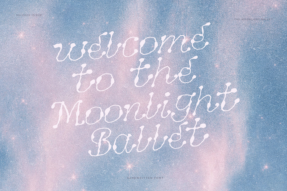 Whimsy Ink Drop Texture Script, a Handwritten Font by Laras Wonderland (Photo 2 of 10)