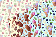 Ice Cream Seamless Pattern, a Pattern Graphic by Digital Studio (Thumbnail 4 of 4)