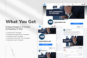 Law Firm Facebook Materials, a Social Media Template by TemplatesNow! (Thumbnail 2 of 7)