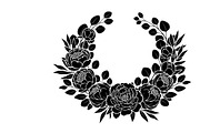 Elegant floral wreath silhouette, an Illustration by Amazin_art (Thumbnail 15 of 41)