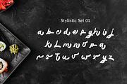 Niagato - Japanese Display Font, a Script Font by Attype (Thumbnail 6 of 8)