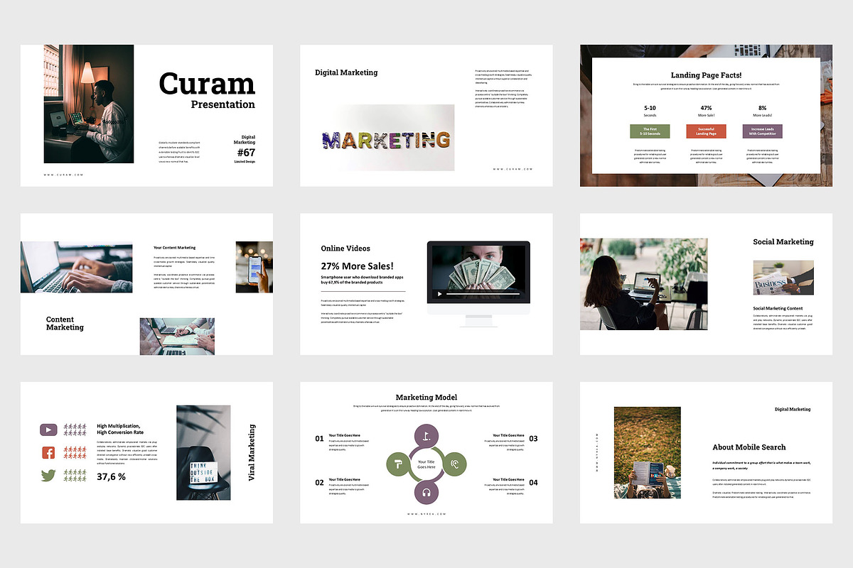 Curam : Digital Kit Powerpoint, a Presentation Template by Punkl Camp (Photo 2 of 9)