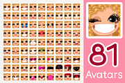 vector BIG avatars SET, a Templates & Theme by WINDmade (Thumbnail 28 of 40)