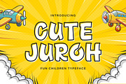 Cute Juroh – Bold Comic Font, a Handwritten Font by socutefont (Thumbnail 1 of 10)