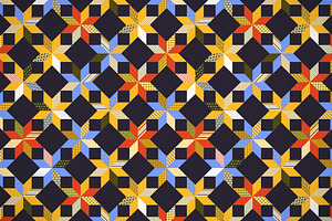 Star shape quilt samless pattern