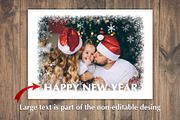 Snowy Holiday Cards Template PSD, a Card Template by PSD templates and Photos (Thumbnail 4 of 6)