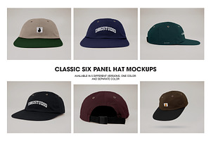 Classic Six Panel Hat Mockups