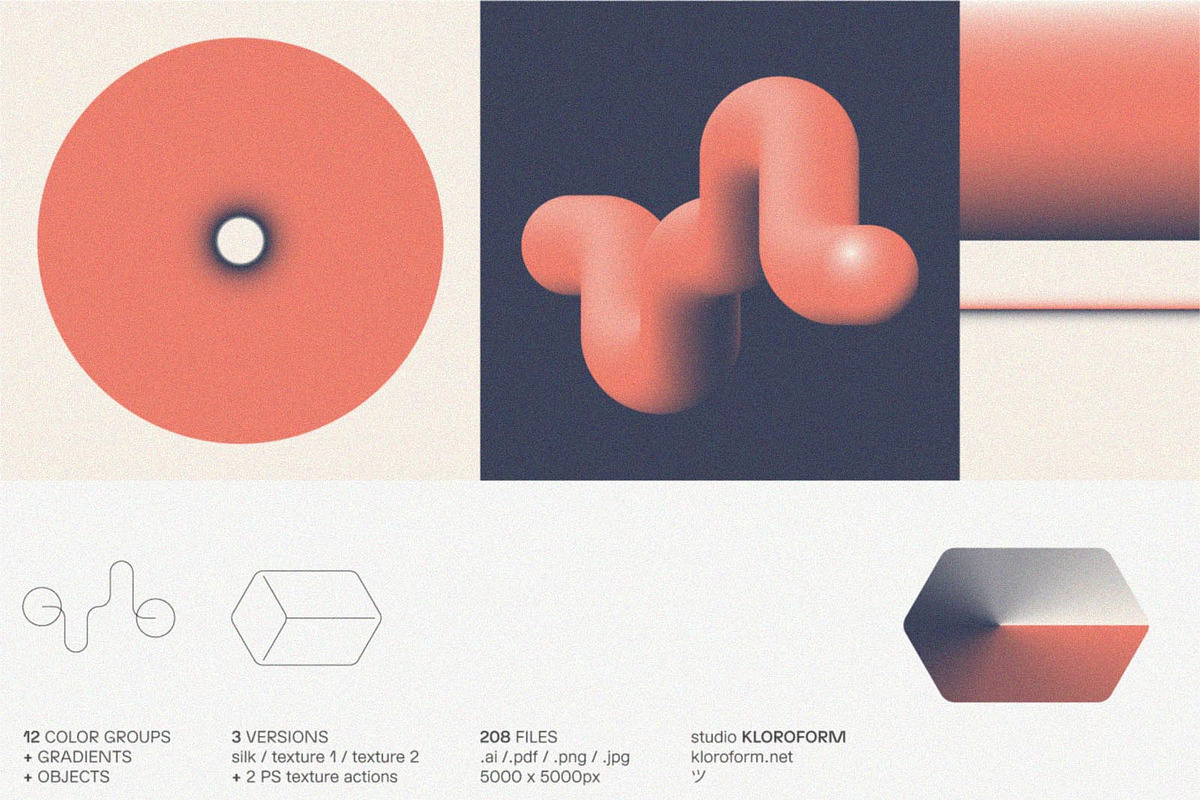 Gradients + Objects 3, an Object Graphic by kloroform (Photo 11 of 14)
