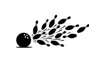 Dynamic bowling player silhouette, an Illustration by Amazin_art (Thumbnail 28 of 31)