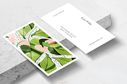Blushing Leaves Business Card Templa, a Business Card Template by Human-made. Made to feel. (Thumbnail 2 of 2)