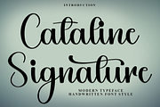 Cataline Signature, a Handwritten Font by FreshTypeINK (Thumbnail 1 of 8)