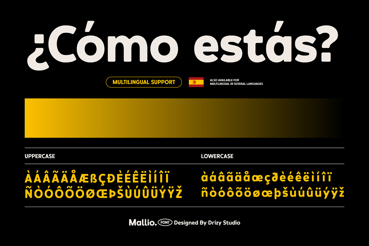 Mallio – Rounded Modern Display Font, a Sans Serif Font by Drizy (Photo 6 of 10)
