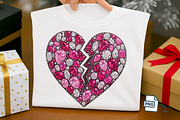 Faux Rhinestone Broken Heart PNG, an Object Illustration by Craftsbeefy (Thumbnail 1 of 6)
