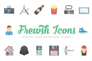 Frewsh Icons - 91 Flat Icons