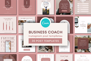 Business Coach Instagram Posts Canva