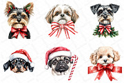 Christmas Peeking Dog Breeds Clipart, an Illustration by DreamPrint404 (Thumbnail 3 of 7)