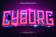 Techno Cyborg Editable Text Effect, a Layer Style Add-On by Niestart Creation (Thumbnail 2 of 2)
