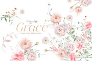 Wild floral illustrations - Grace, an Illustration by TheHappyGiftArt (Thumbnail 1 of 10)