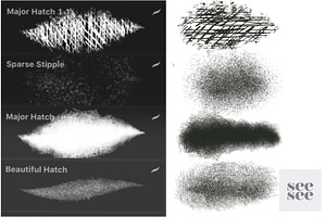 Procreate Cross Hatch Brush Set