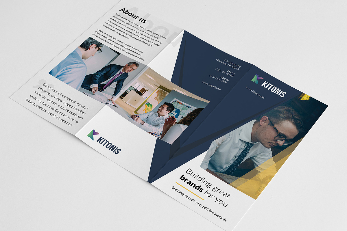 Modern Business Trifold Brochure, a Brochure Template by Print design (Photo 4 of 4)