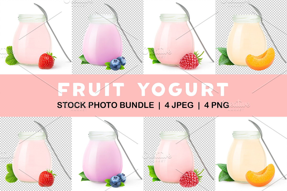 Fruit yogurts, an Object Graphic by Fruits+Veggies (Photo 1 of 3)
