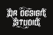 Jewal Glasmor - Tattoo Font, a Blackletter Font by QR Design Studio (Thumbnail 5 of 14)